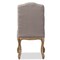 Baxton Studio Hudson Oak Beige Button-tufted Upholstered Dining Chair 120-6673 - alternate 5